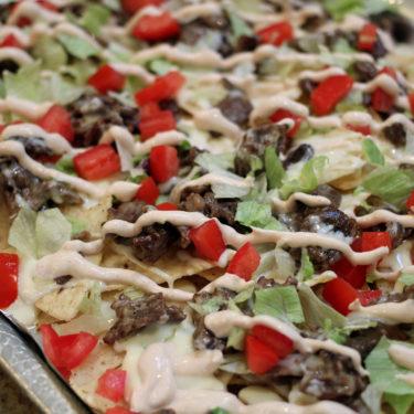 cheesesteak hoagie nachos