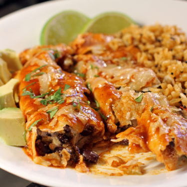 Black Bean and Green Chile Enchiladas